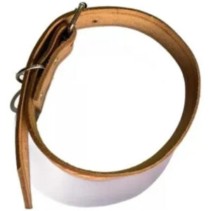 Collar Para Perro En Suela , Perros Medianos Beige Pájaro M