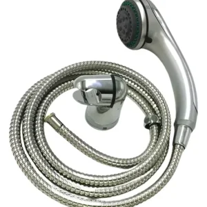 Ducha Teléfono Premium Con 3 Posiciones Con 2 Mts  Flexible Plateado