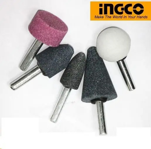 Set De Piedra Esmeril Para Taladro 5 Pcs Ingco Akb0501 - Imagen 4