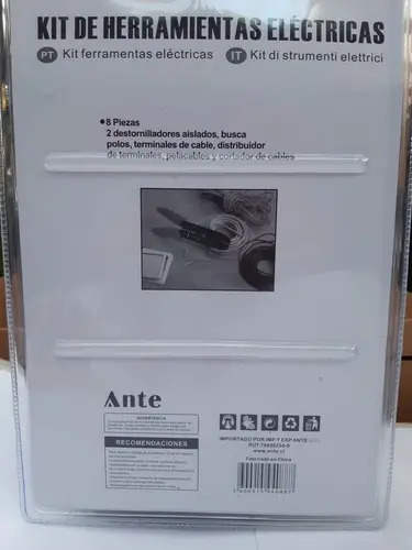 Pelacables Marca Ante Con Kit De Herramientas Eléctricas - Imagen 7
