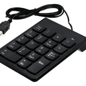 Teclado Numérico Usb Para Notebook  Y  Pc, 19 Teclas Negro