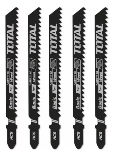 Set 5 Hojas Para Madera Sierra Caladora Total Tjsbt1111c