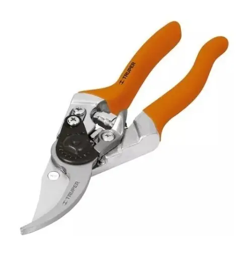 Tijera Podar Truper Profesional Cuchilla 8 1/2 T-45 Naranja Claro - Imagen 2