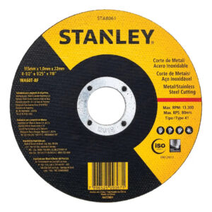 Pack De 10 Discos De Corte Stanley 4 1/2 PuLG.
