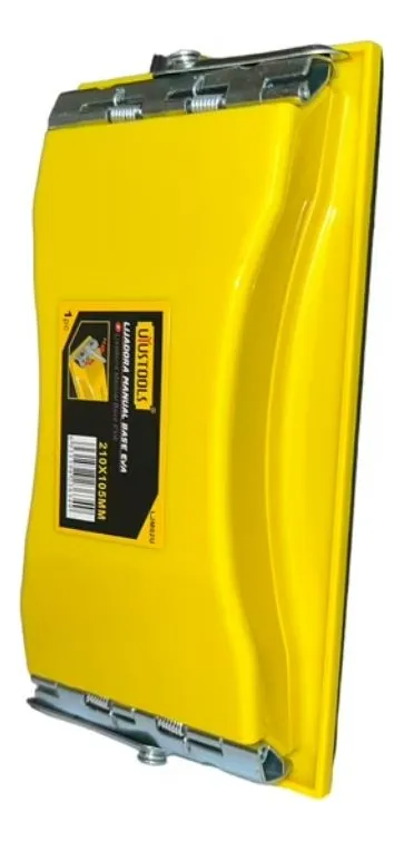 Lijadora De Mano Taco Para Lija Manual Todo En 1 Amarillo - Imagen 4