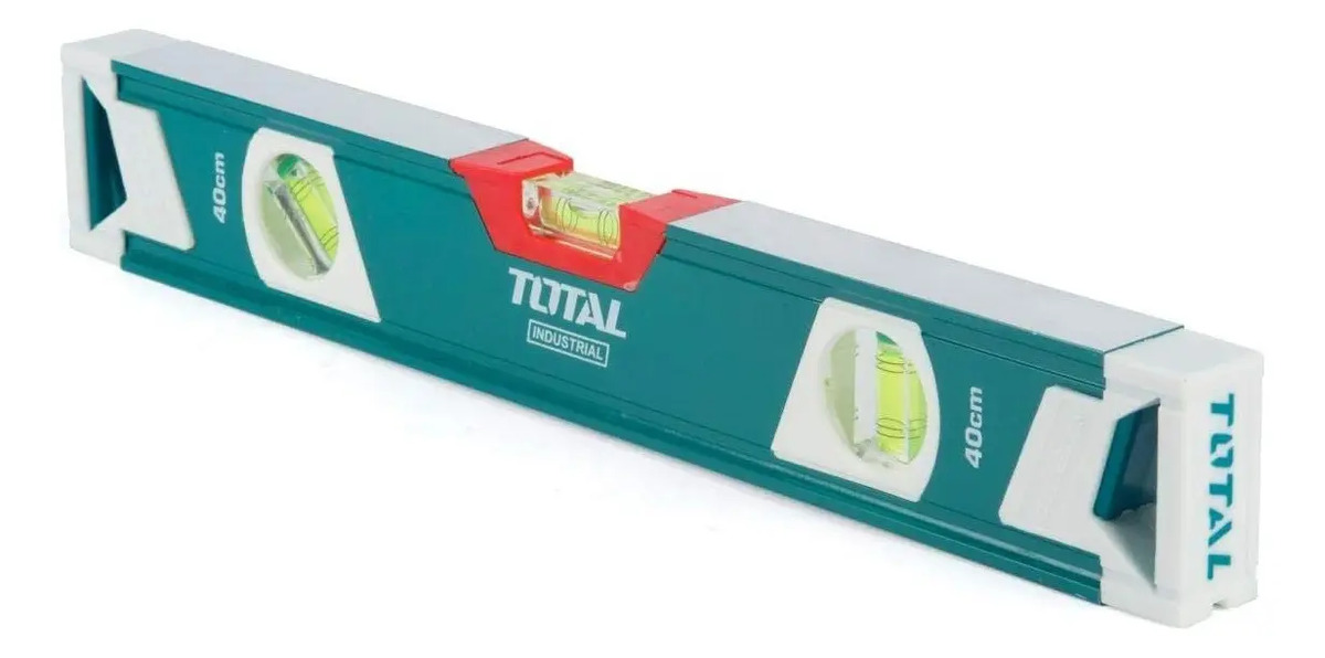 Nivel Aluminio 3 Burbujas 40cm Marca Total 2406