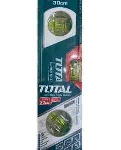 Nivel Aluminio 3 Burbujas 30cm  Marca Total