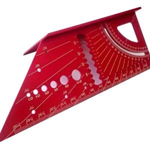 Escuadra 3d 45 /90 Grados 150mm Carpintero Multiuso Rojo