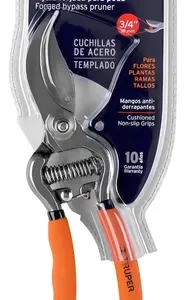 Tijera Forjada Para Jardineria 8 Pulgadas Truper T-67 Naranja Claro