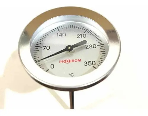 Termómetro Industrial Inoxcrom Para Horno , Acero Inoxidable Plateado - Imagen 2