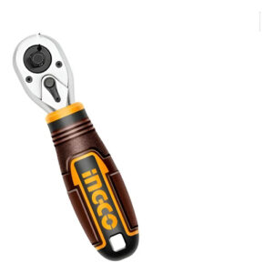 Llave Chicharra Combinada 2 En 1  Ingco 1/4 Y 3/8 140mm Cafe