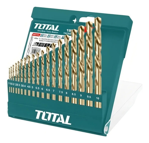 Set Juego Brocas Para Metal 19 Piezas Total Tacsd0195