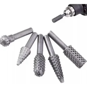 Pack 5 Piezas Brocas Desbastadoras  1/4 Madera