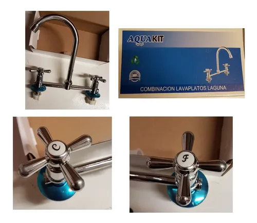 Llave Combinación De Lavaplatos Laguna Cromado Brillante - Imagen 8
