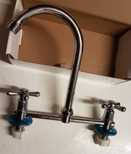 Llave Combinación De Lavaplatos Laguna Cromado Brillante - Imagen 7