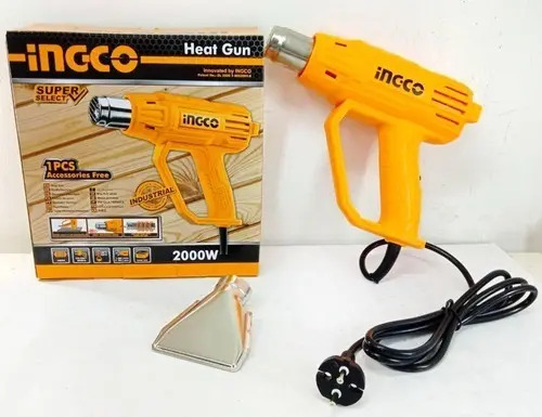 Pistola De Calor 2000w Ingco Amarillo - Imagen 3