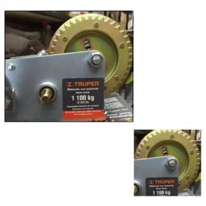 Enganche, Malacate Para Tirar Hasta 1.100 K. , Marca Truper