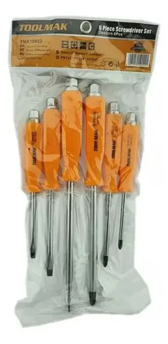 Set Kit Juego De Destornilladores Toolmak De Golpe 6 Piezas - Imagen 2