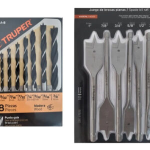 Set De Brocas  Para Madera Truper , 6 Piezas  + 8 Piezas