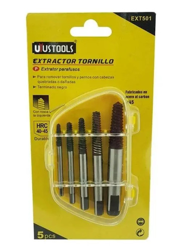 Extractor De Tornillo 5 Piezas Uyustools - Imagen 2