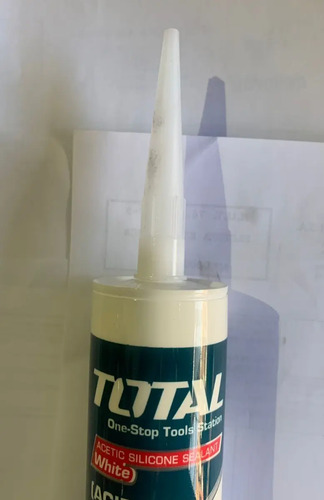 Sellador De Silicona Acética Blanca 300 Ml Marca Total - Imagen 4