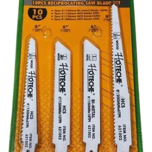 Juego De 10 Hojas Para Sierra Sable Madera/metal/plástico