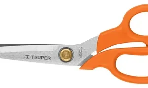 Tijera Para Costura 8 1/2 Pulgadas Acero Inoxidable Truper Naranja