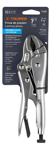 Llave Caimán Truper 7 Pulgadas, Mordaza Curva, Código Ppt-7c
