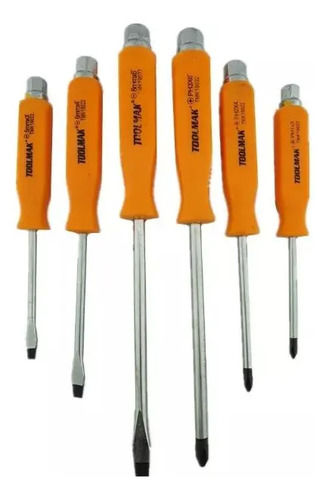 Set Kit Juego De Destornilladores Toolmak De Golpe 6 Piezas - Imagen 3
