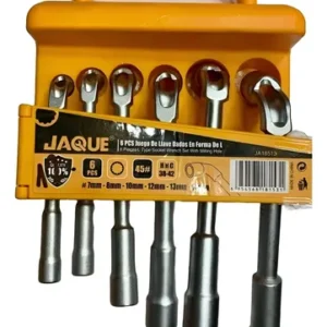 Juego De Llaves Pipa 6 Pcs. Jaque Ja18513 Gris