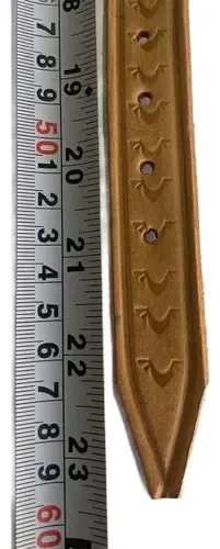 Collar Para Perro En Suela , Perros Medianos Beige Pájaro M - Imagen 5