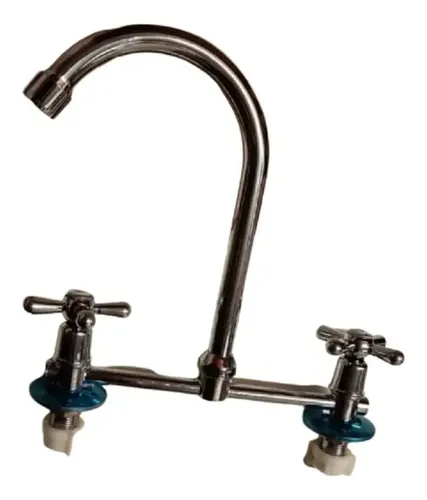 Llave Combinación De Lavaplatos Laguna Cromado Brillante - Imagen 2