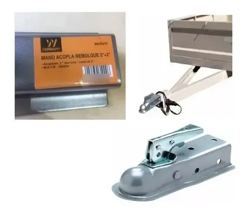 Acople de arrastre para carro, 3.500 libras, perfil 50 x 50 mm - Imagen 3
