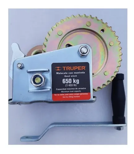 Malacate Enganche Para Tirar Hasta 650 Kilos, Marca Truper - Imagen 2