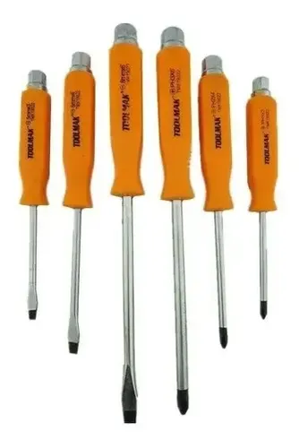 Set Kit Juego De Destornilladores Toolmak De Golpe 6 Piezas