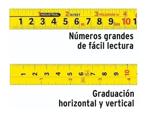 Cinta Medir 5 Metros Truper, Huincha Resistente A Impactos - Imagen 4