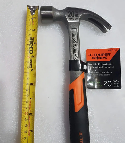 Martillo Forjado Uña Curva 20 Oz Mango De Neo Truper 16820 - Imagen 5