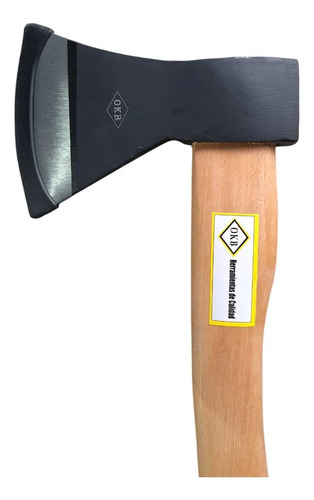 Hacha De Mano Mango Madera 800grs Okb - Imagen 2