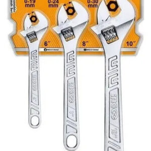 Llave Francesa Ajustable Set 3pcs 6 - 8 - 10 Ingco