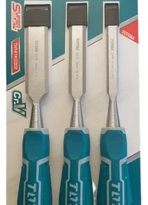 Kit Set Juego De Cinceles Para Madera 3 Pcs Total Tht41k0302