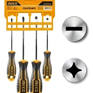 Juego Destornilladores 4pcs Paleta Y Cruz Ingco Hksd0428