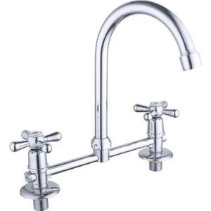 Llave Combinación De Lavaplatos Laguna Cromado Brillante