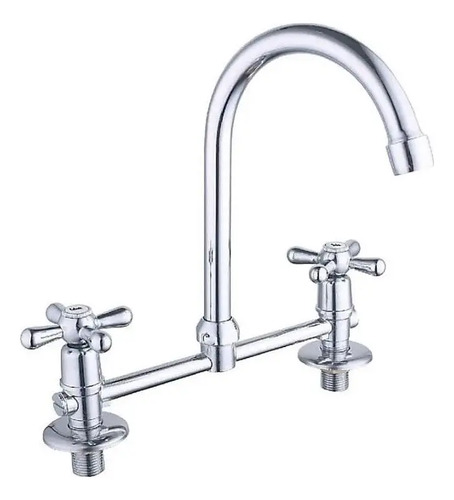 Llave Combinación De Lavaplatos Laguna Cromado Brillante