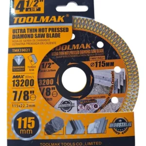 Disco Hoja Sierra De Diamante Turbo 4 1/2 Pulgadas Toolmak