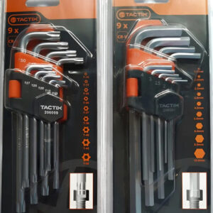 Set Llaves Allen Y Torx Marca Tactix , Cr-v  Plateado