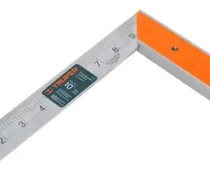 Escuadra Aluminio Carpintero 90 Grados 10 Pulgad 25cm Truper Naranja