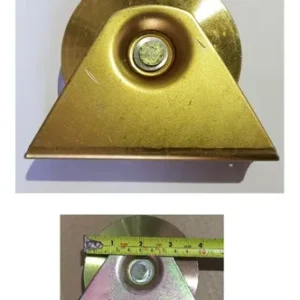 Rueda De Portón Con Base 10 Cms Diámetro Fijación Con Perno