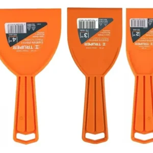 Set De 3 Espátulas Plastica Truper , Ancho 50 , 75 Y 100 Mm