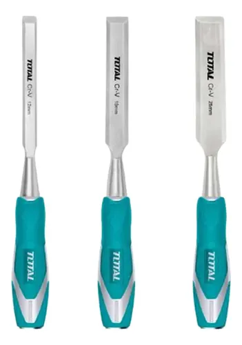Kit Set Juego De Cinceles Para Madera 3 Pcs Total Tht41k0302 - Imagen 3