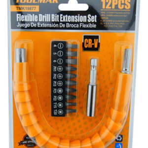 Extensión Flexible Para Taladro Destornillador Toolmak 12 Piezas Tmk19877